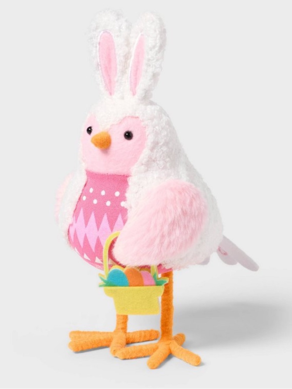New! Featherly Friends™ 'Skipster' Easter Bunny Bird with Basket - Spritz™